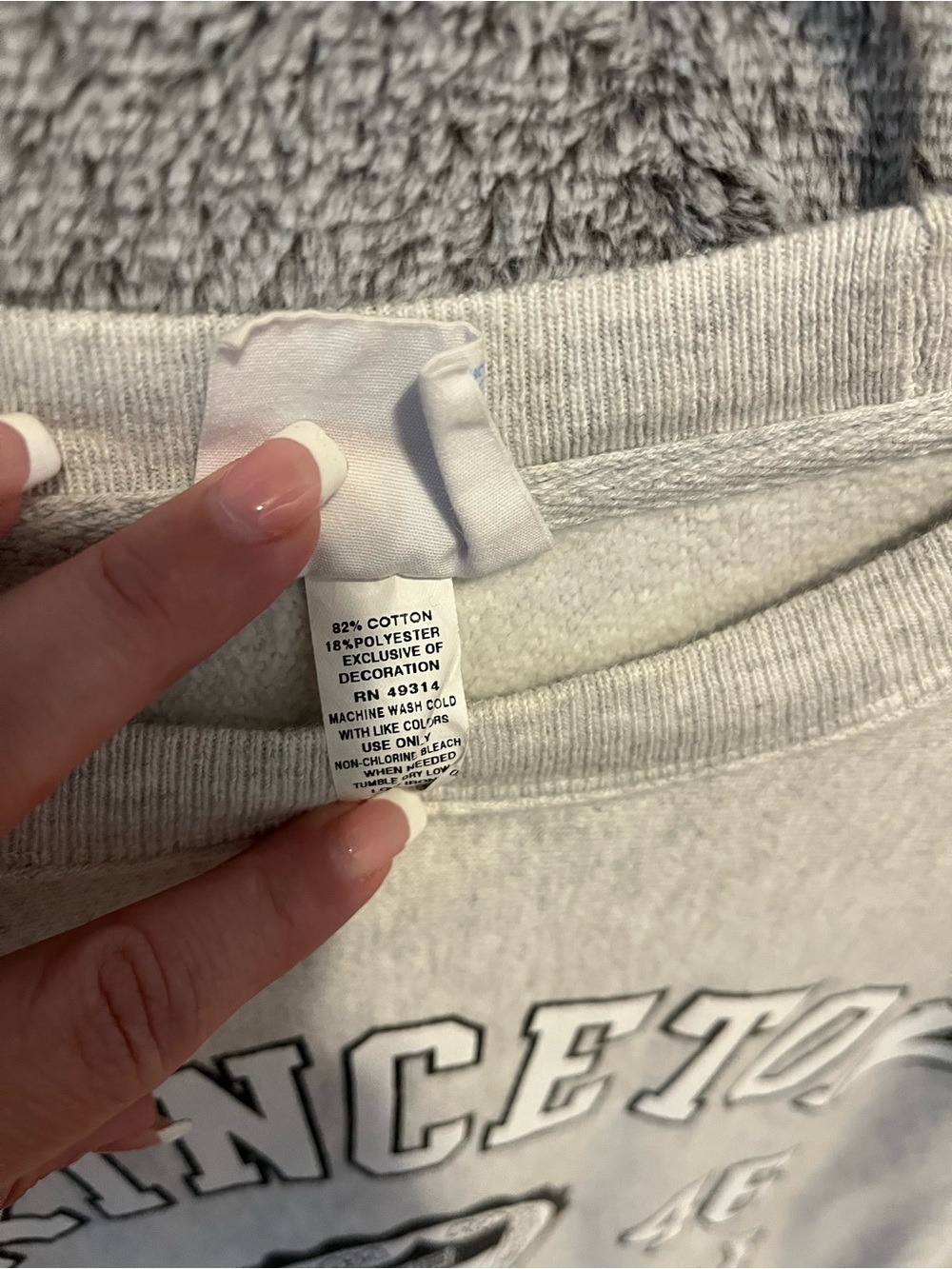 Champion Princeton University Gray Crewneck Sweatshirt size medium - Picture 3 of 7